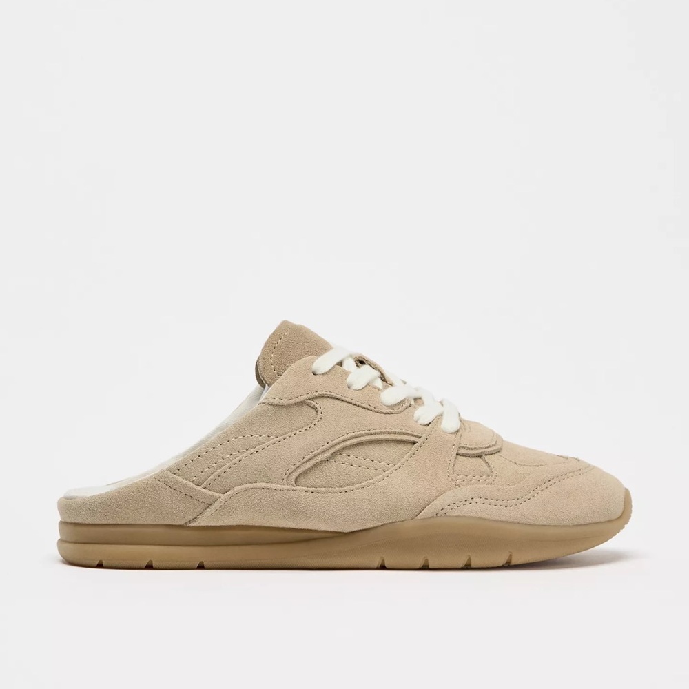 Zara backless leather sneaker